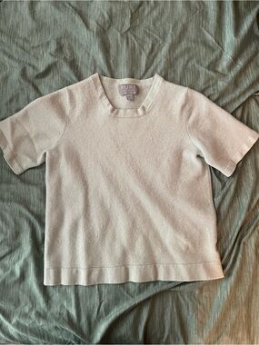 Pure Collection 100% Cashmere woman’s Cream Top Luxury